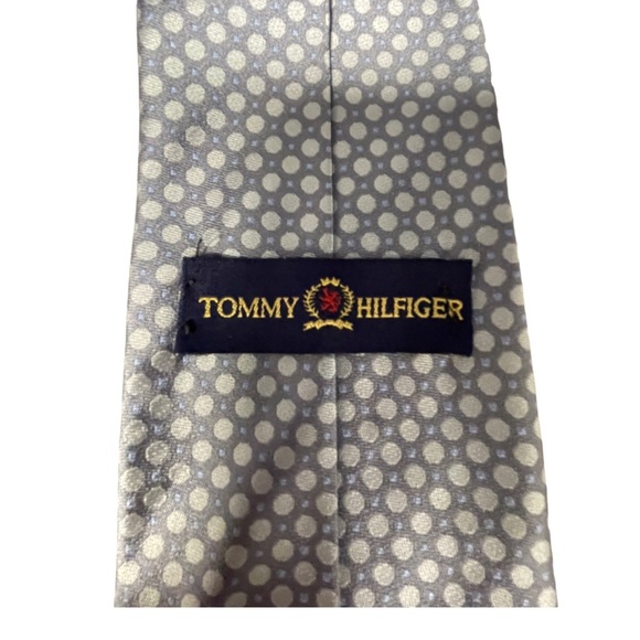 TOMMY Hilfiger Tie Dots Shades of Blue and Gray 59” x 3.5” - Picture 6 of 6